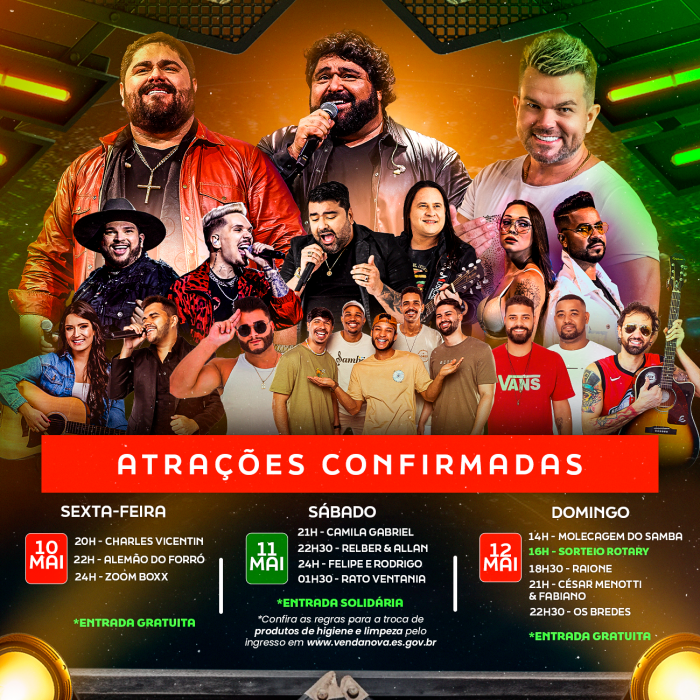 36ª Festa de Emancipação Política de Venda Nova do Imigrante em três dias de diversão no "Polentão"